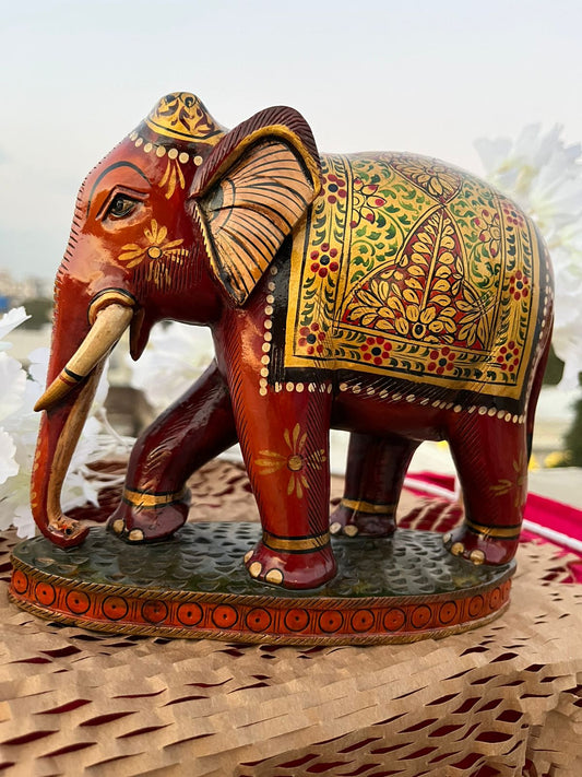 JAIPURWALA ROYAL MEENAKARI GOLD WORK ELEPHANT 098