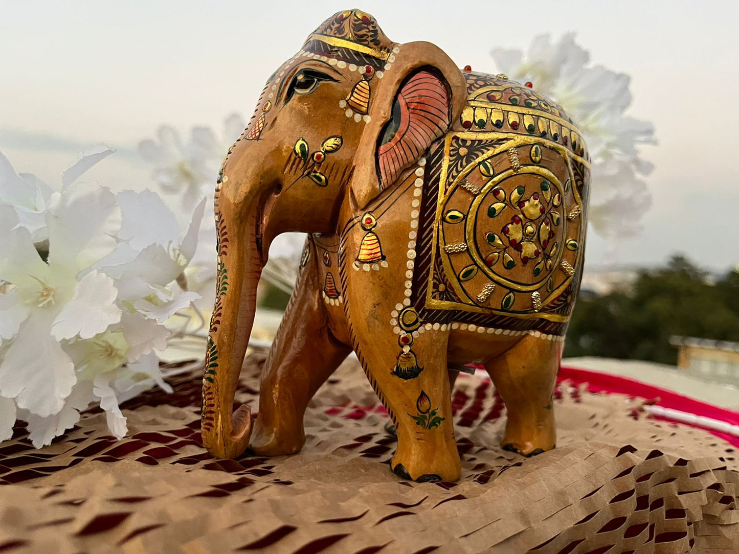 JAIPURWALA ROYAL MEENAKARI GOLD WORK ELEPHANT 094