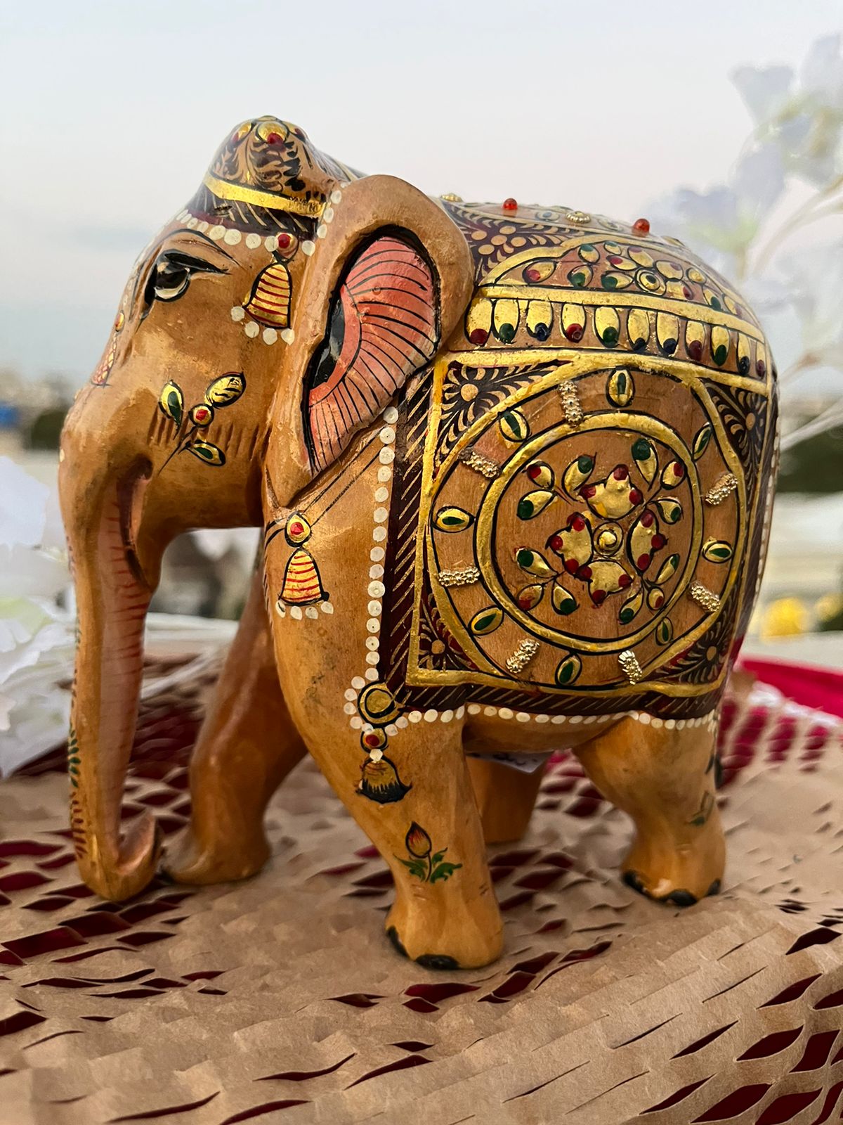 JAIPURWALA ROYAL MEENAKARI GOLD WORK ELEPHANT 094