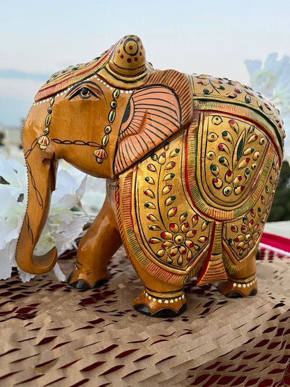 JAIPURWALA ROYAL MEENAKARI GOLD WORK ELEPHANT 093