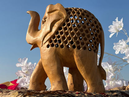 jaipurwala Elephant Wooden handicraft Statue 129