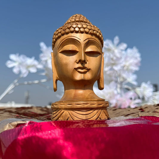 JAIPURWALA BUDDHA / MEDITATING BUDDHA WOODEN STATUE 191