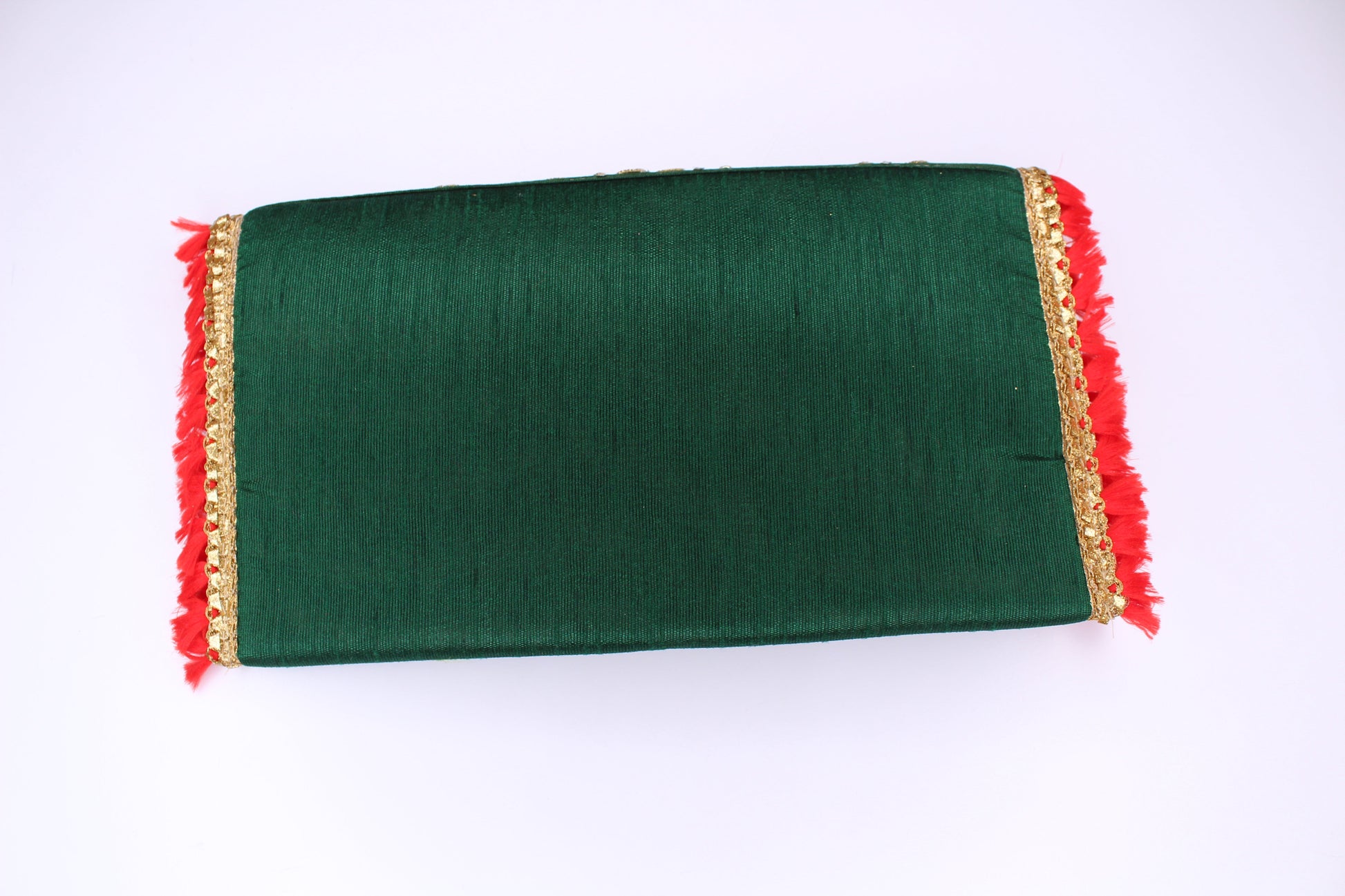 D'ETHNIC Green Gotta Patti Clutch Bag for women 085