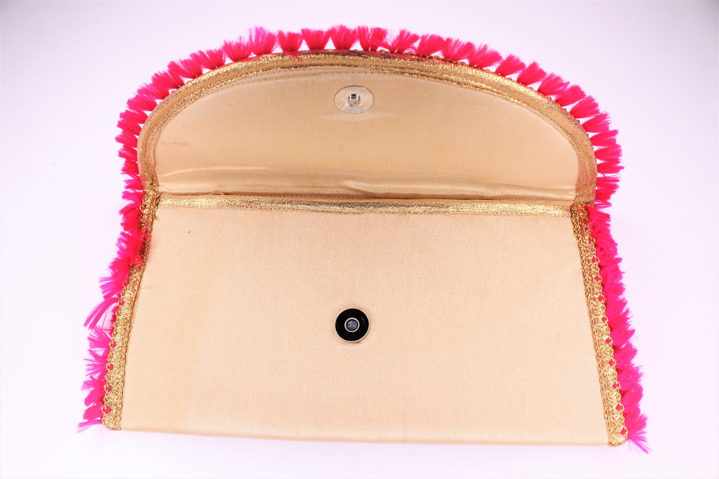 D'ETHNIC Peach Gotta Patti Clutch Bag for women 084