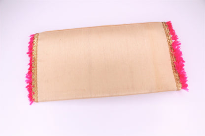 D'ETHNIC Peach Gotta Patti Clutch Bag for women 084