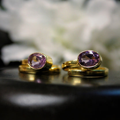 Birth Stone AMETHYST Toe-Ring 0083