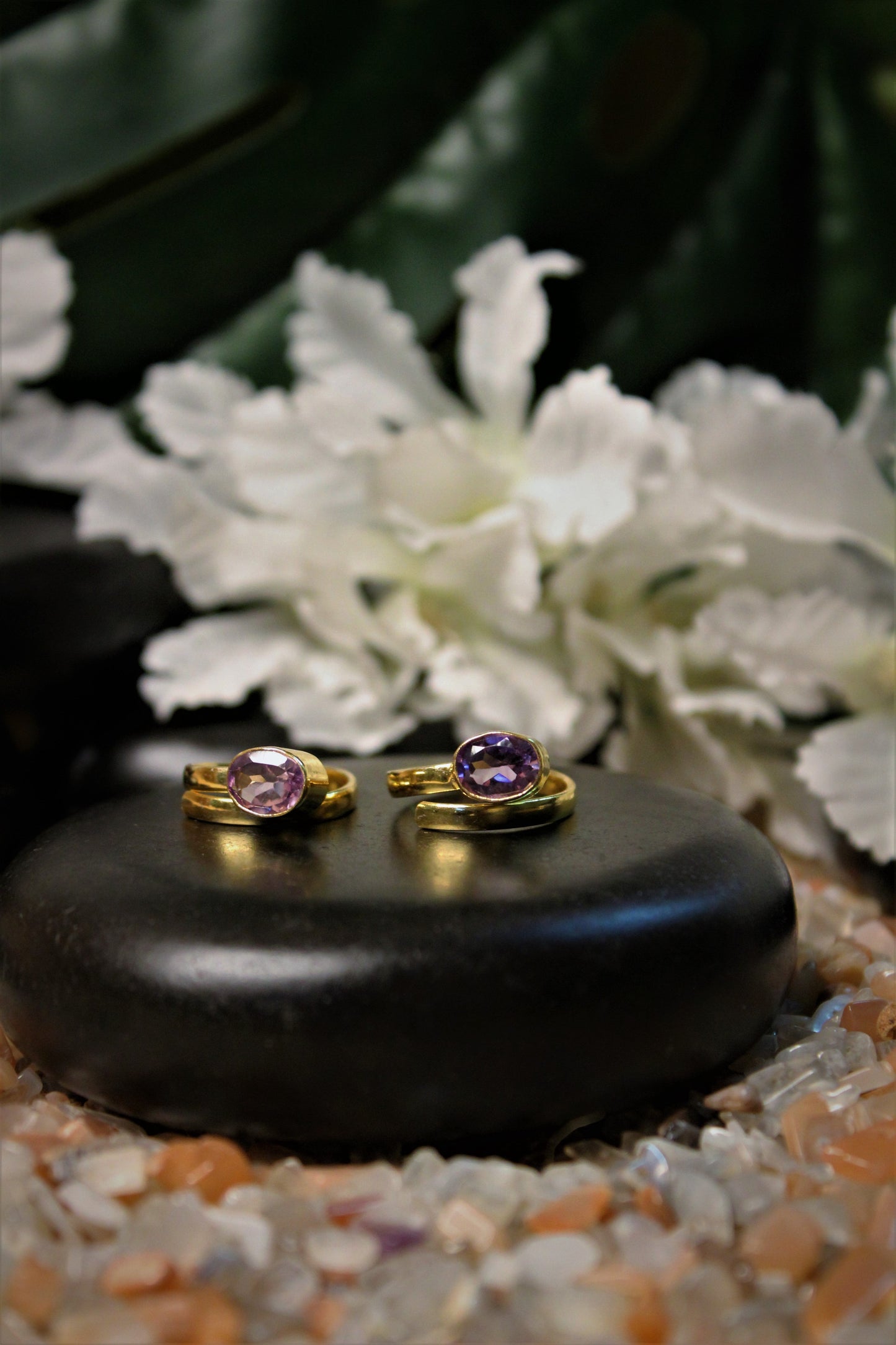 Birth Stone AMETHYST Toe-Ring 0083