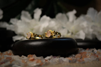 Lucky Stone Rose Quartz Toe-Ring 0078