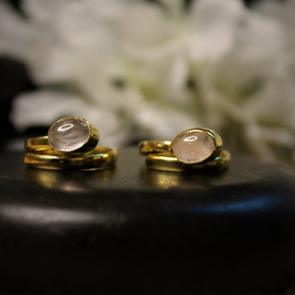 Lucky Stone ROSE QUARTZ Toe-Ring 0079