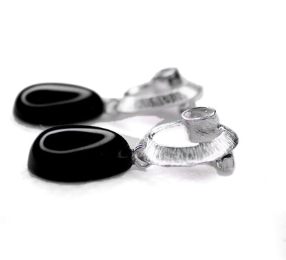 BLACK ONEX SILVER EARRING 020 (5.3GM)