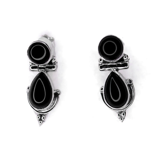 BLACK ONEX SILVER EARRING 016 (4.5GM)