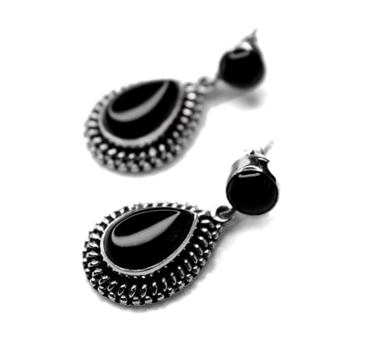 BLACK ONEX SILVER EARRING 029 (7GM)