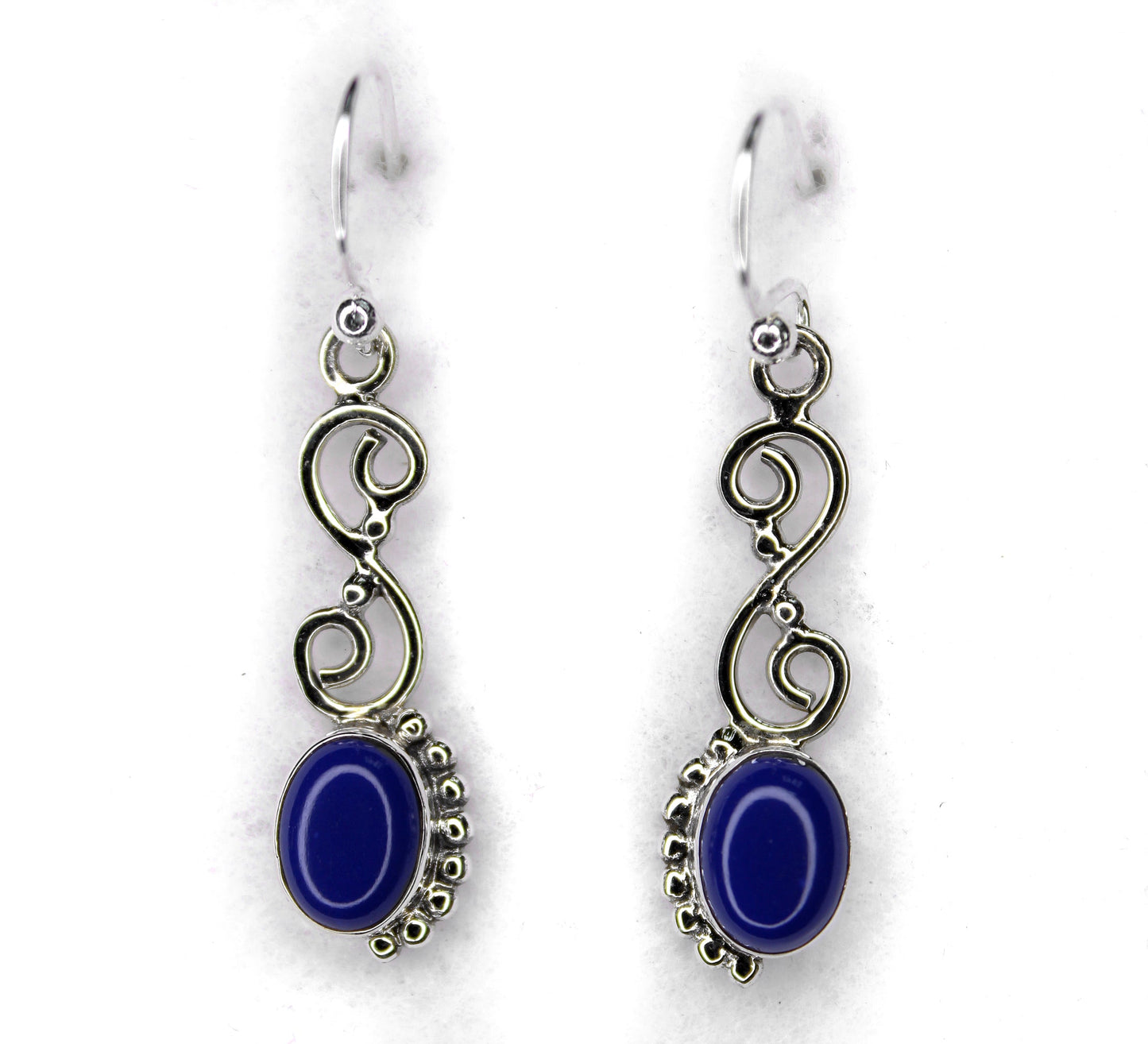 LAPIS SILVER EARRING (3 GM)