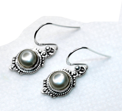 PEARL SILVER EARRING (3.3GM)