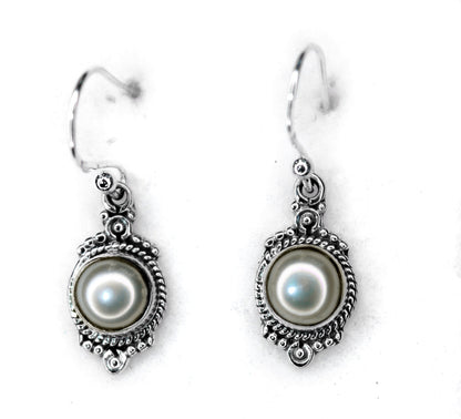 PEARL SILVER EARRING (3.3GM)