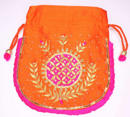 ETHNIC Hand Gotta Patti Work Potli Bag 062