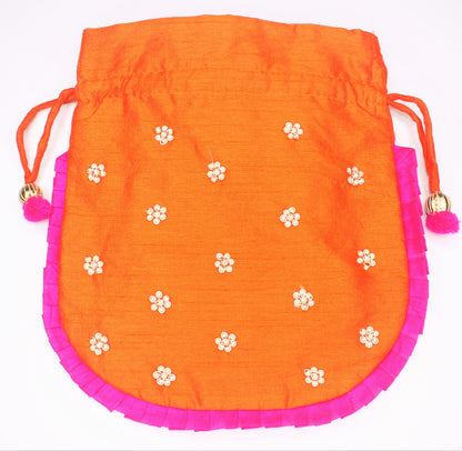 ETHNIC Hand Gotta Patti Work Potli Bag 062