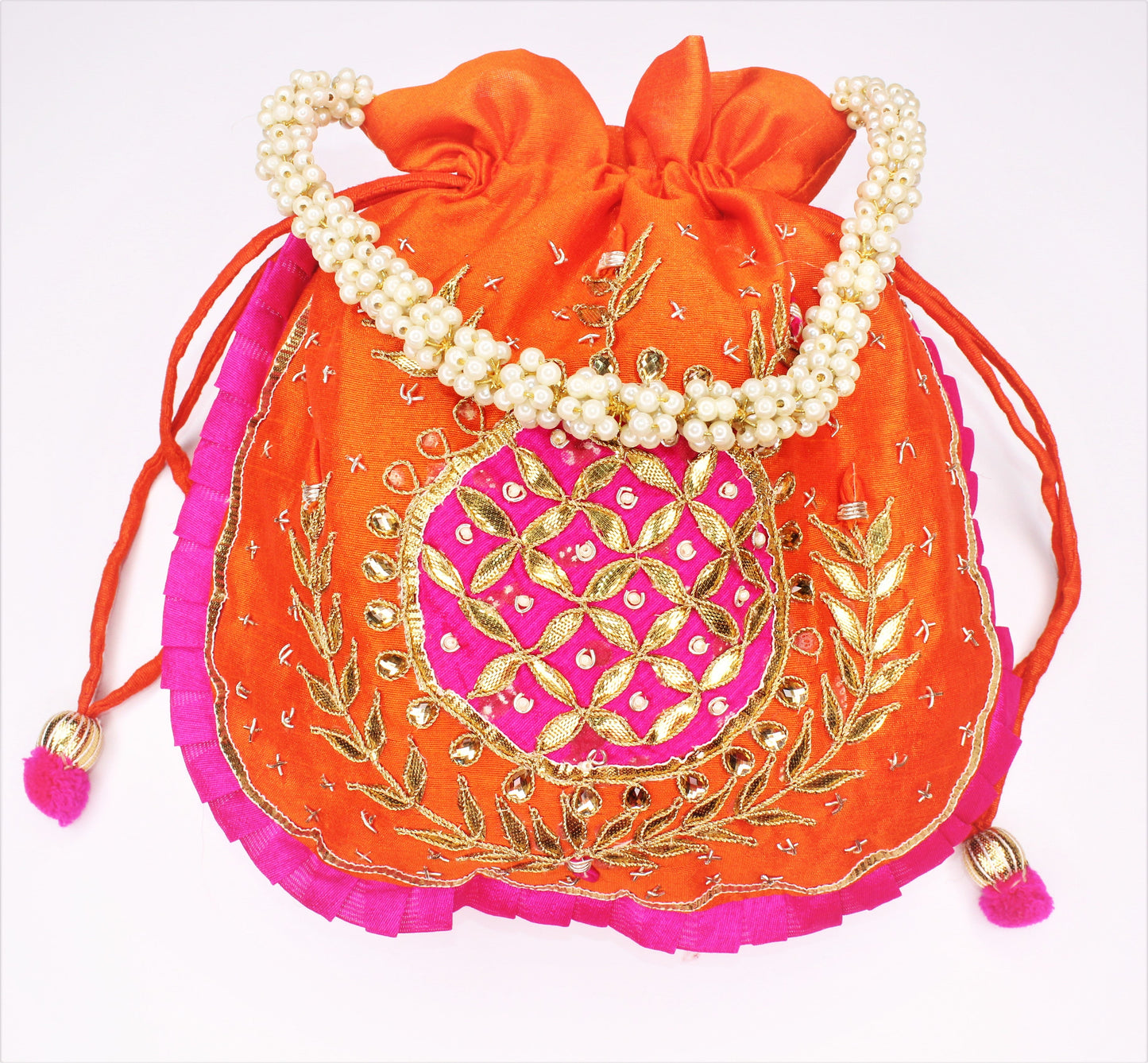 ETHNIC Hand Gotta Patti Work Potli Bag 062