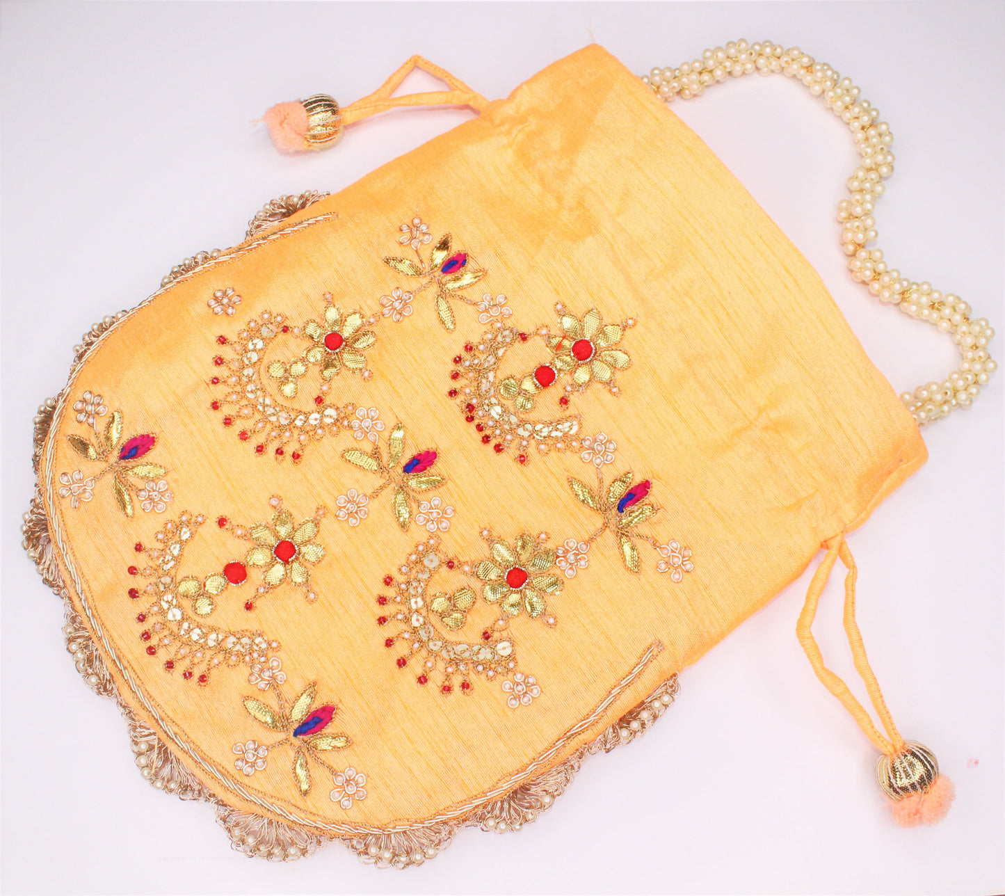 D"ETHNIC Hand Gotta Patti Work Potli Bag 053