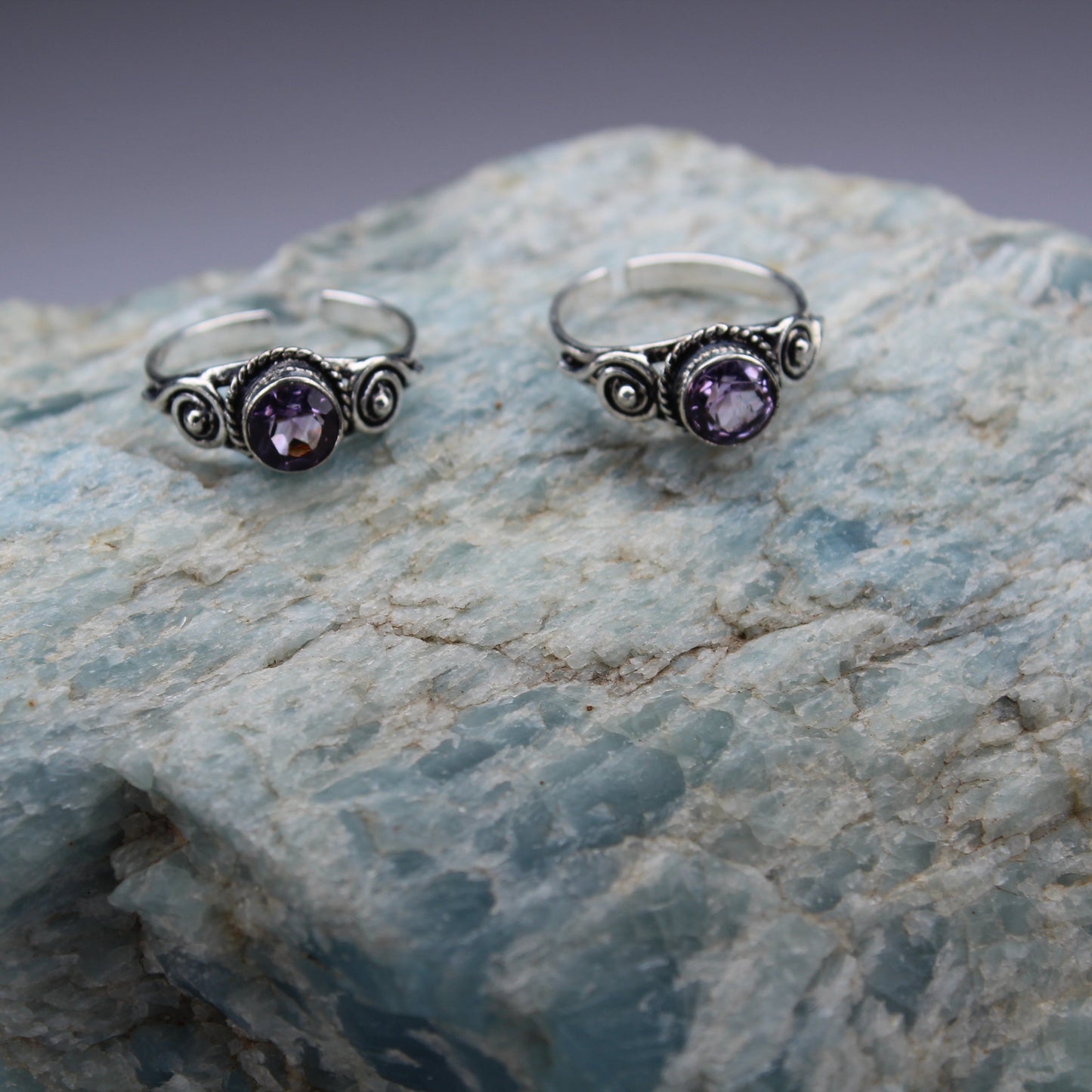 StoneAsiaa Birth Stone Amethyst Toe Ring 018