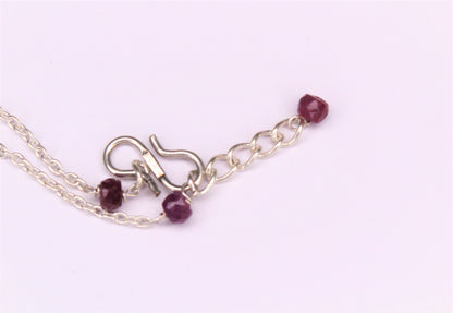 StoneAsiaa Fashion Necklace (Black Sapphire, Ruby) 052