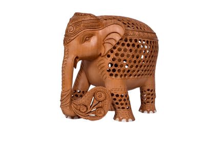 JAIPURWALA CARVING ELEPHANT Wooden statue 007