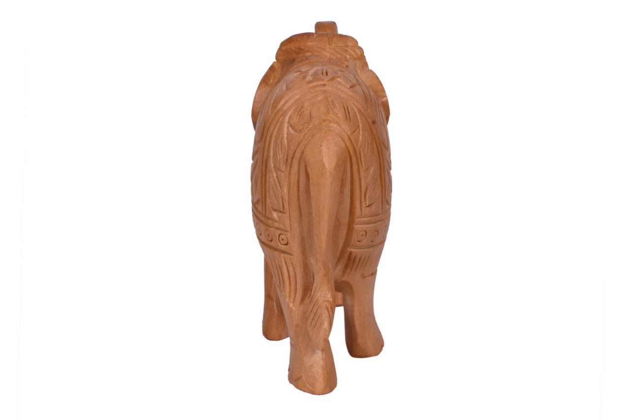 JAIPURWALA CARVING ELEPHANT Wooden STATUE 014